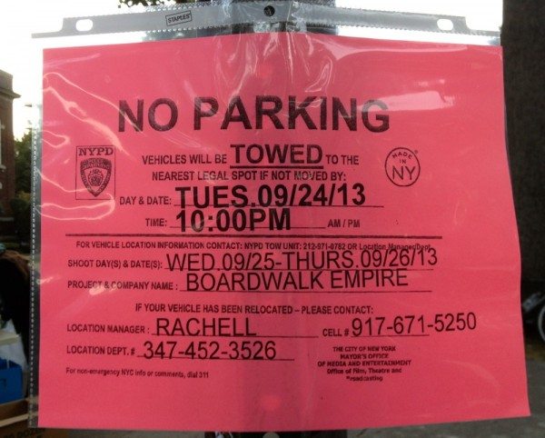 Filming: Boardwalk Empire, 9/25-26/13