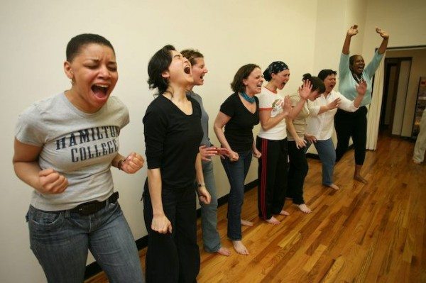 Self defense class, via Center for Anti-Violence Education