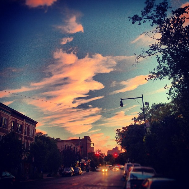 Sunset Over Cortelyou by Daniel Kim