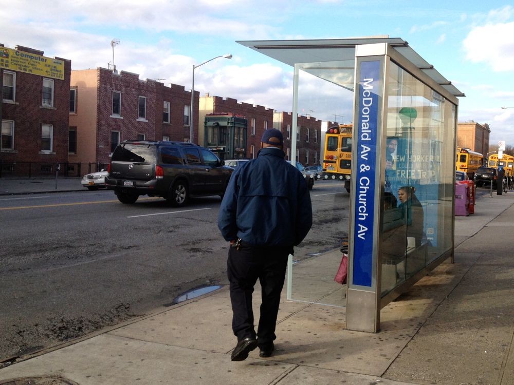 Bus Stop, McDonald and Church Ave