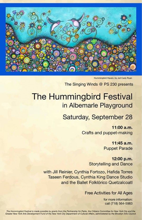 Singing Winds Hummingbird Festival via FB