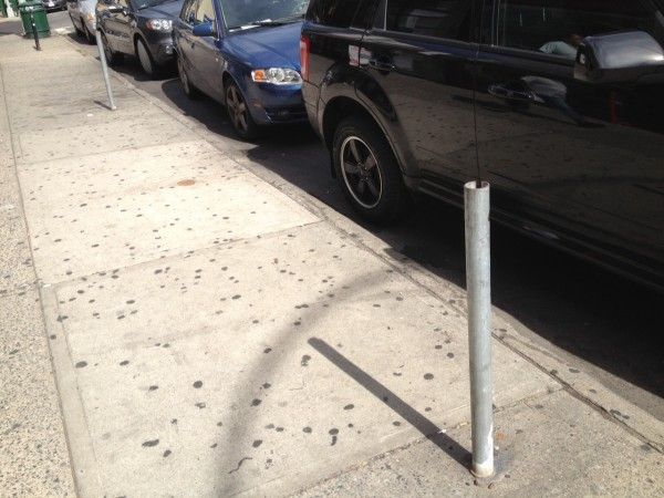 chopped parking meter on 5th ave