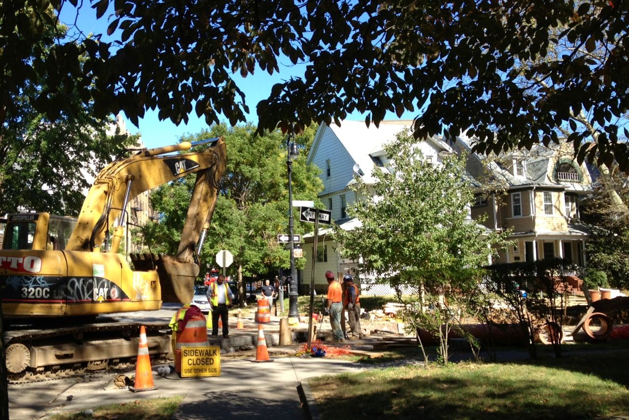 sewer work on westminster