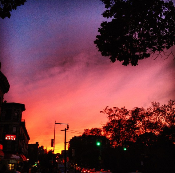 sunset over cortelyou by jasminzorlu