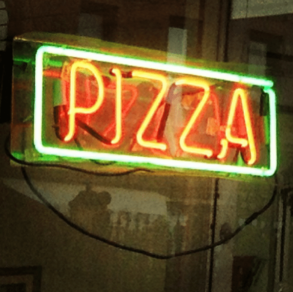 neon pizza sign