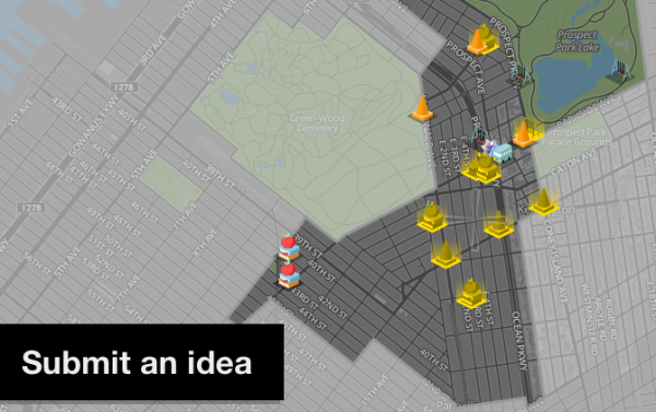 Participatory budgeting ideas map