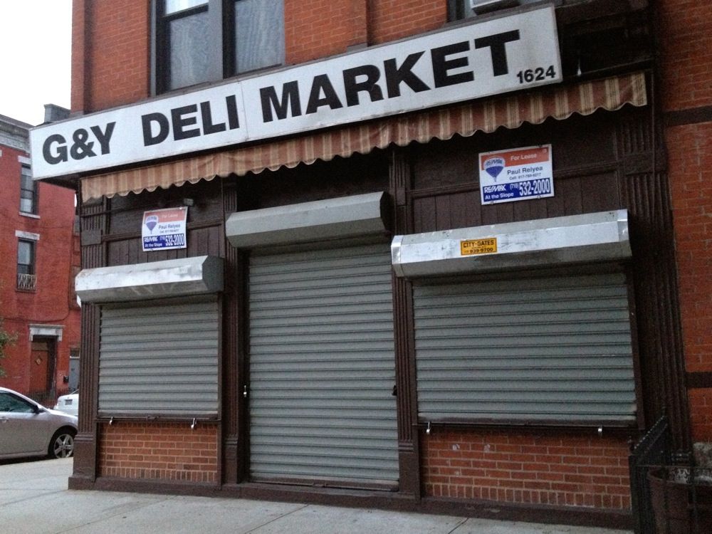 G&Y Deli closed, for rent