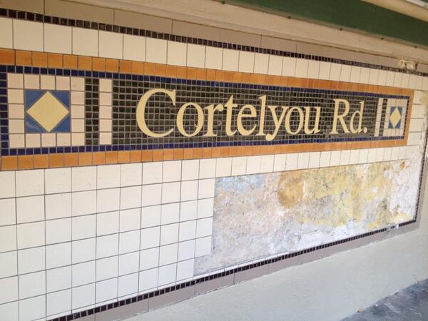 cortelyou subway missing tiles