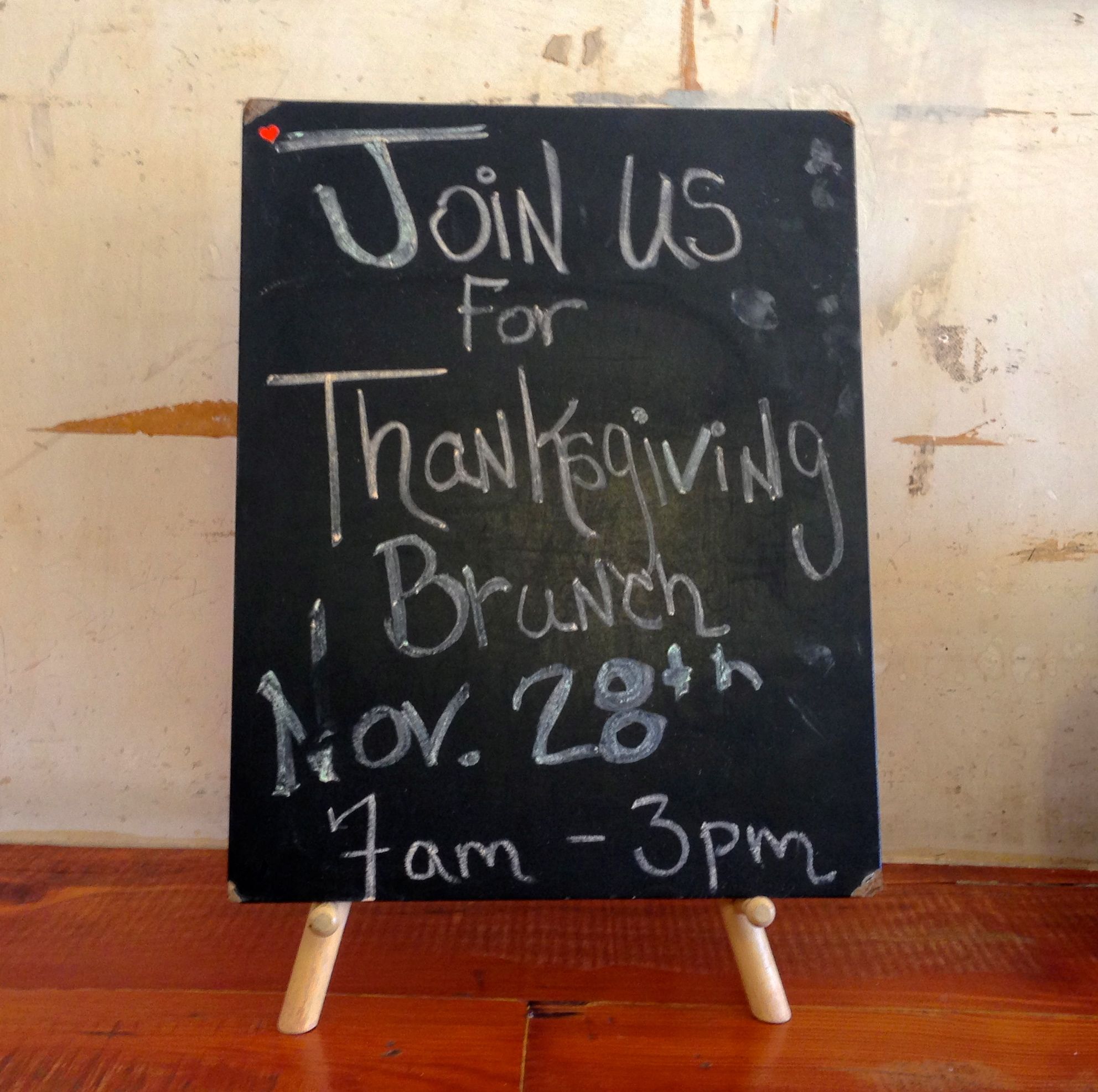 thanksgiving brunch sign