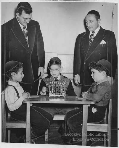 hannukah menorah via brooklyn visual heritage