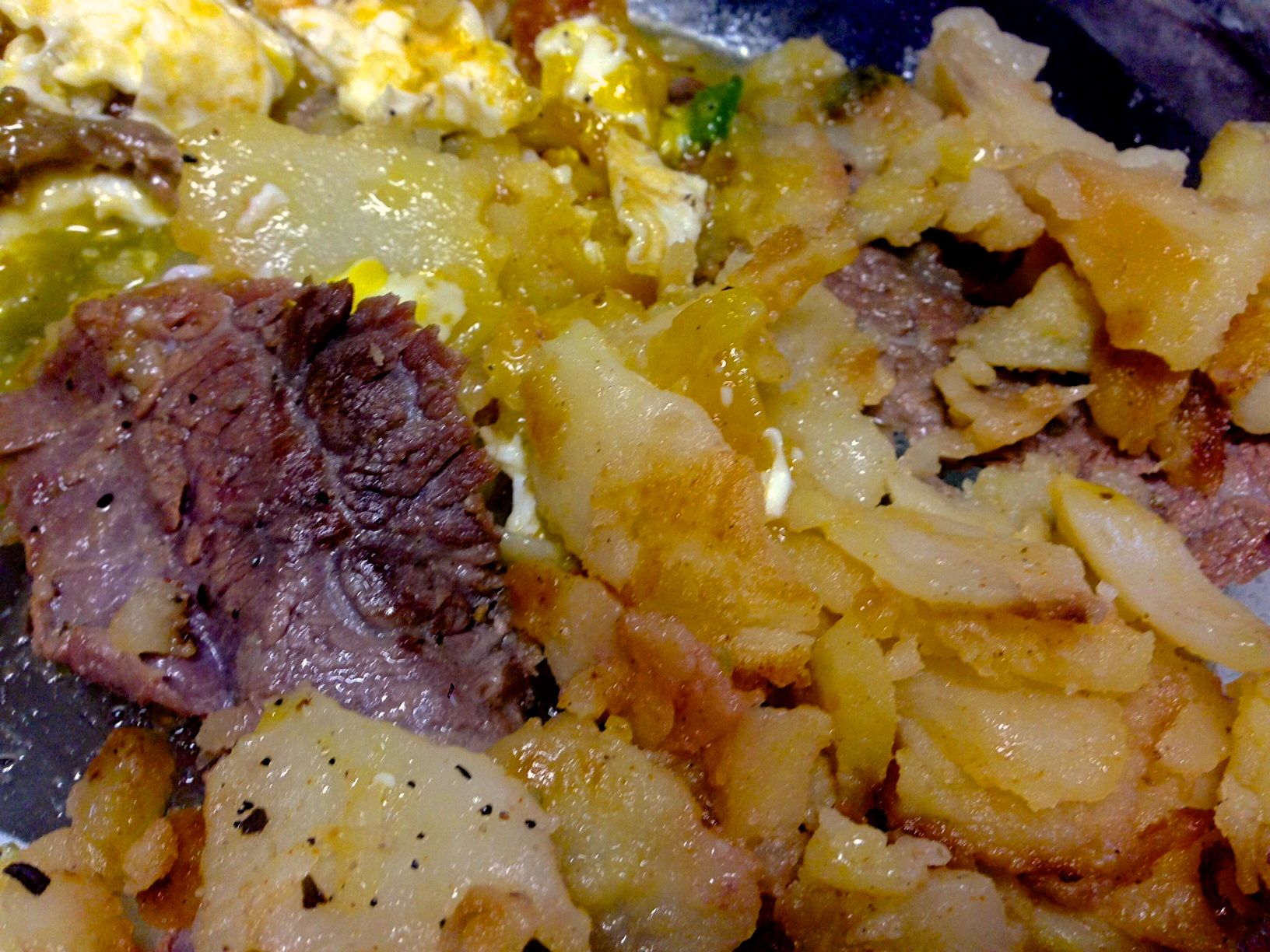 george's breakfast steak and eggs