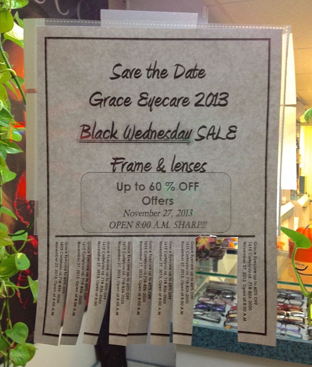 grace eyecare black wednesday sale flyer