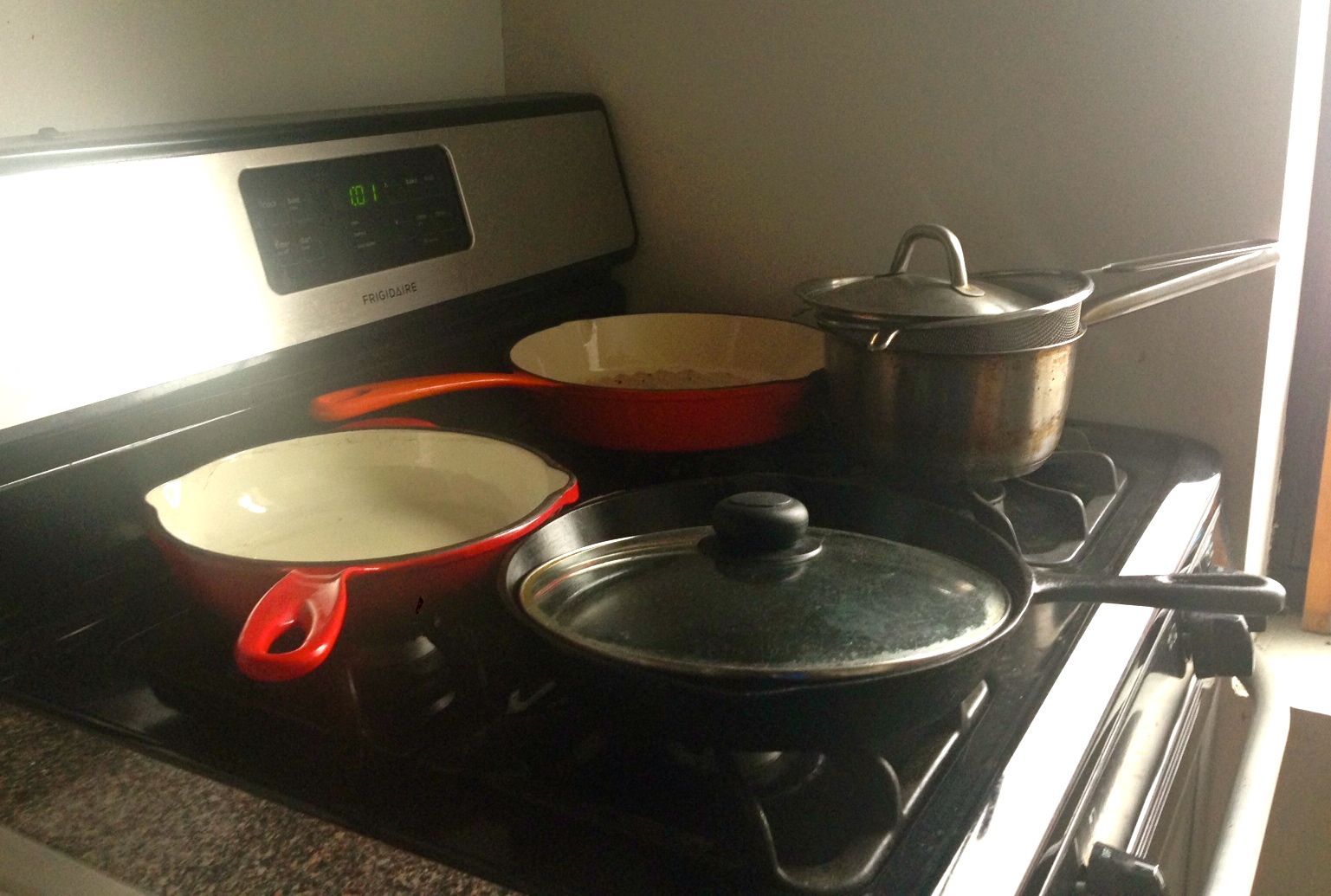 cooking pots and pans