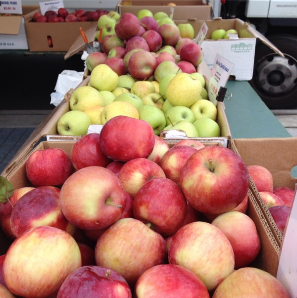 Apples at Barclays by bkgreenmarkets on Instagram