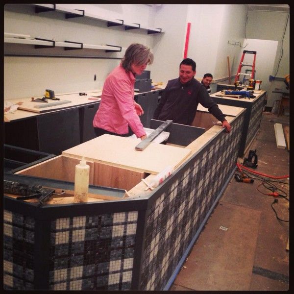 Bar in progress at Gorilla on Bergen, via FB