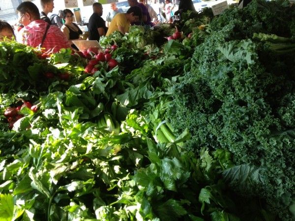 Kale, Celery, And More Greens At The Grand Army Plaza Greenmarket