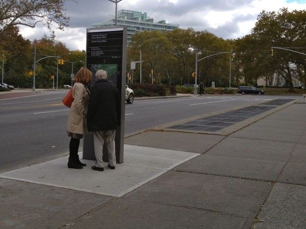 Wayfinding Kiosk on Flatbush Avenue