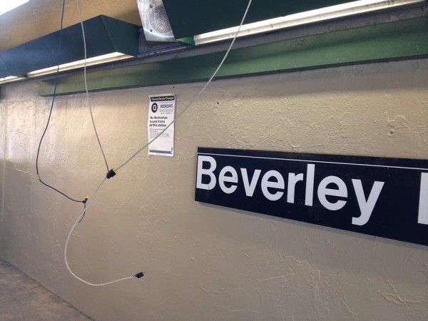 beverley road subway hanging wires by Tony Gill