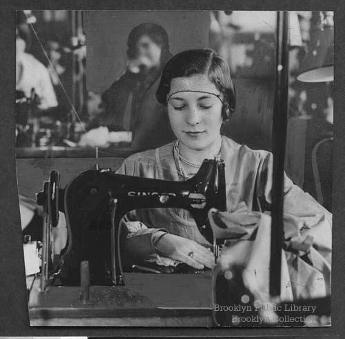 sewing girl via brooklyn visual heritage