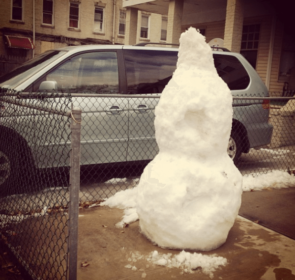 snow man via ditmasparkcorner