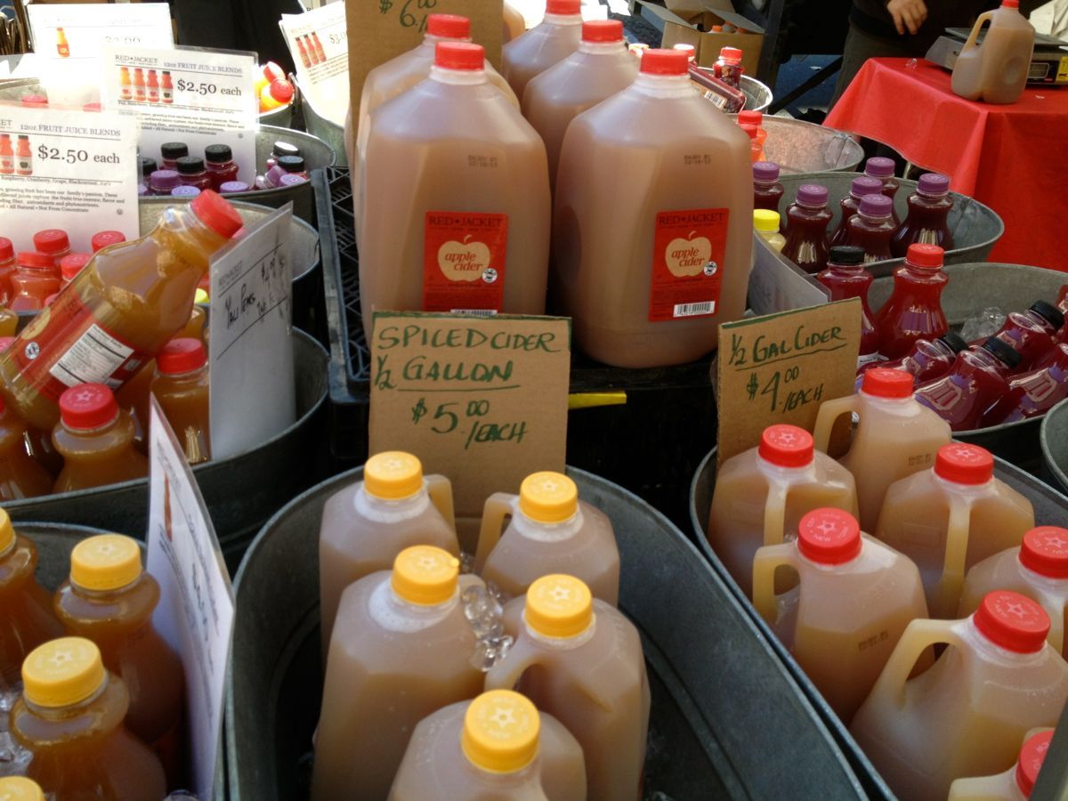 Apple Cider at Cortelyou Greenmarket