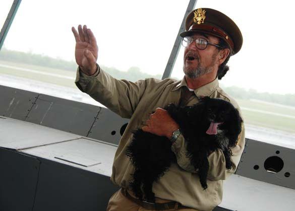 A Ranger educates the public at the Ryan Visitor Center. Photo by Ned Berke