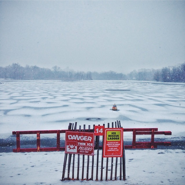 Prospect Park Lake In Snow by dmgtc on Instagram