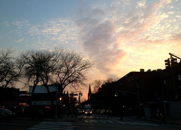 Sunset over 7th Avenue from Flatbush