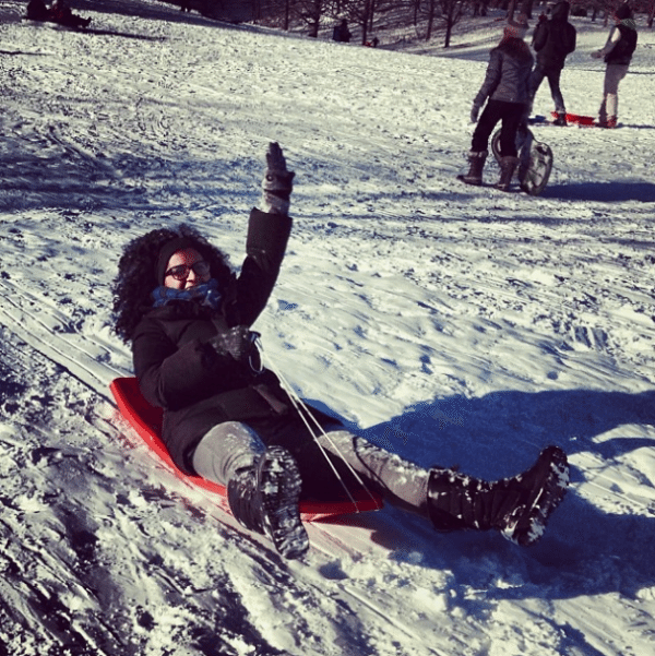 sledding in prospect park by lunamatto