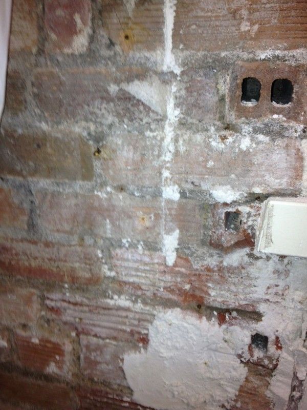 Damaged wall at PS 130