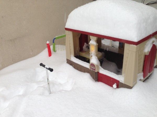 Snow Covered Playhouse