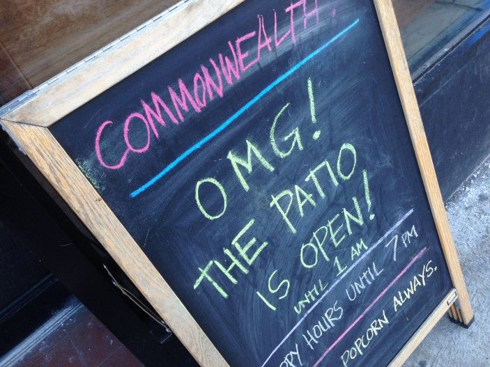 Patio Open Sign