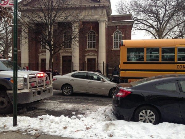 car and bus accident on dorchester