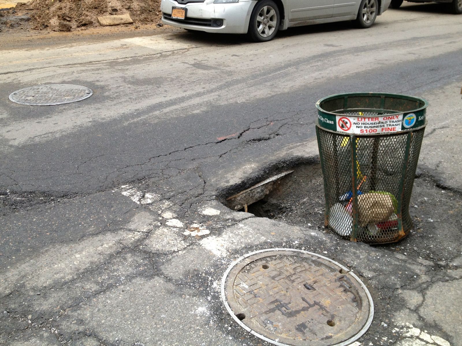 7th Avenue Pothole