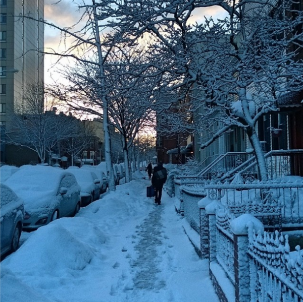 Snowy Sidewalk by aleph78 on Instagram