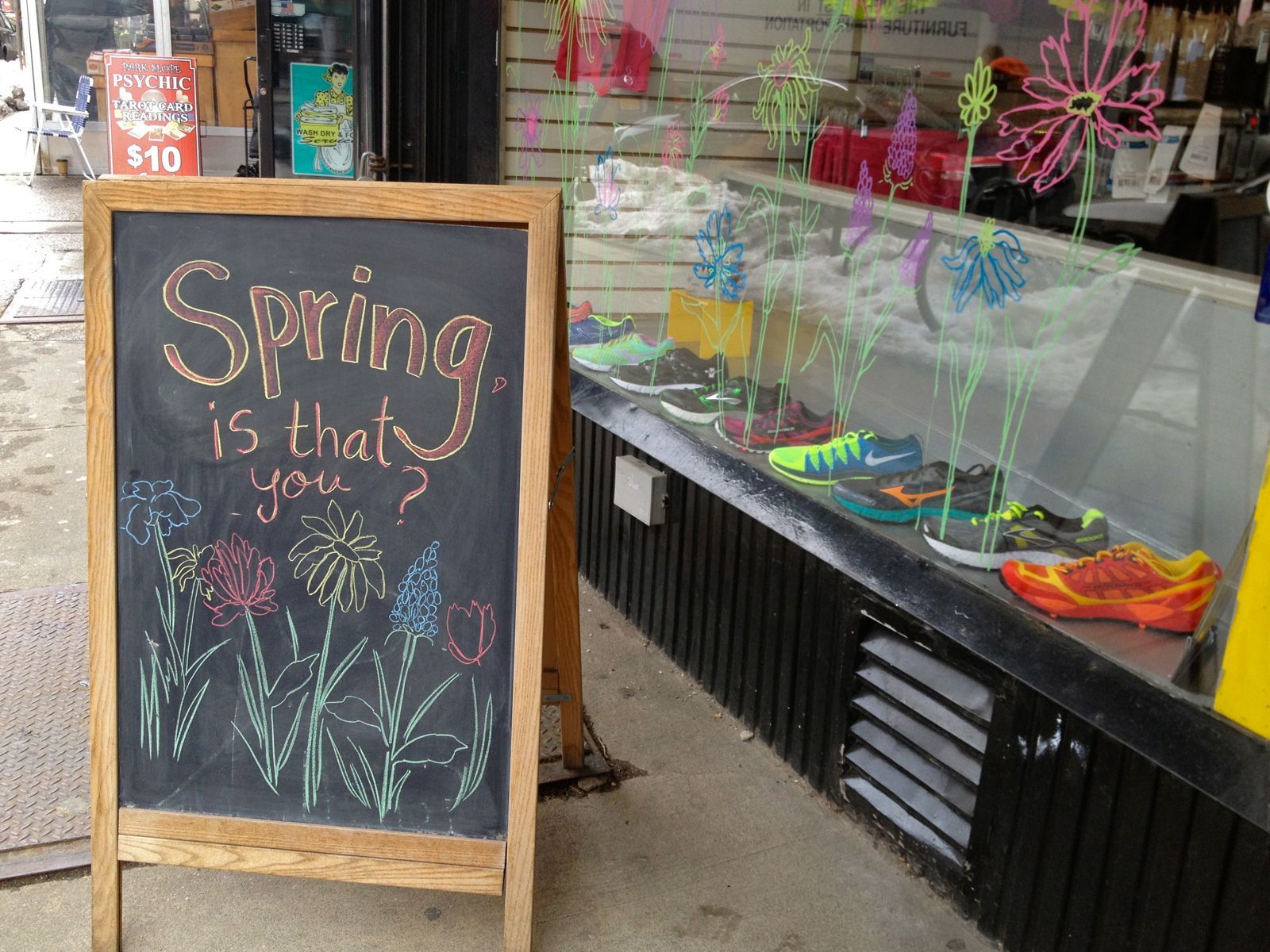 Spring, Is That You? Chalkboard