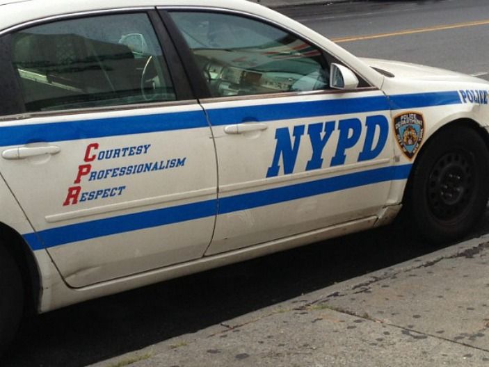 closeup nypd car