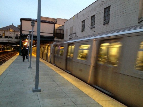 Subway: Q train at Newkirk Plaza 