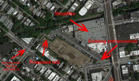 Under the agreement, the new driveway will be exit-only, and cars will not be allowed to turn from 19th Avenue onto 50th Street. (Source: Google Maps)