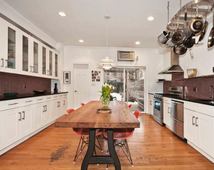 single family townhouse kitchen 19th street