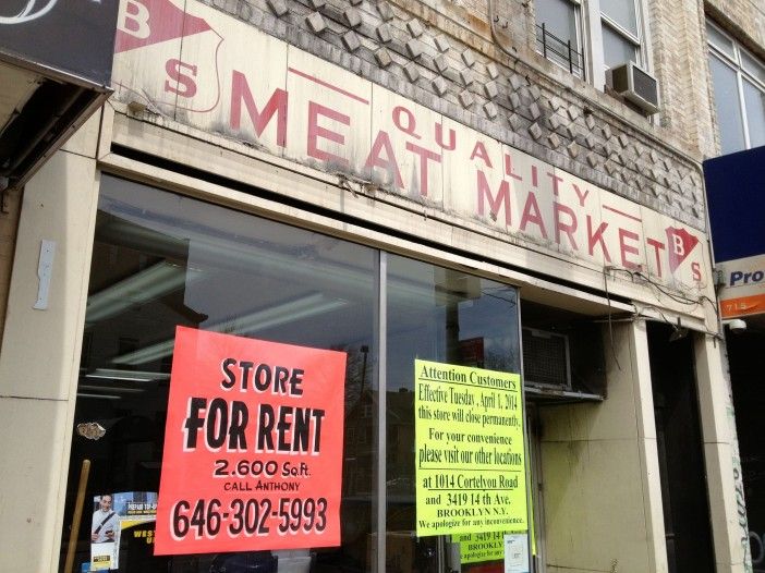 BS Quality Meat Market Sign, 713 Church Avenue 