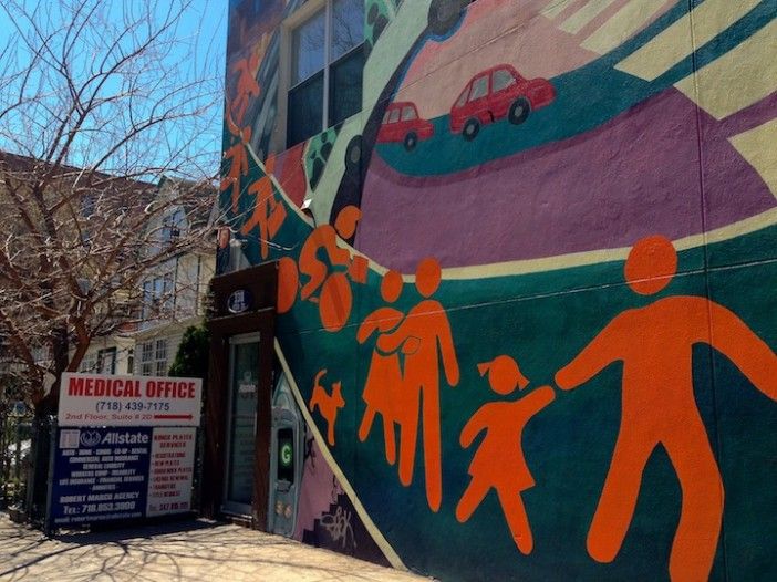 church avenue yoga and bodywork center, mural, 338 e 5th street