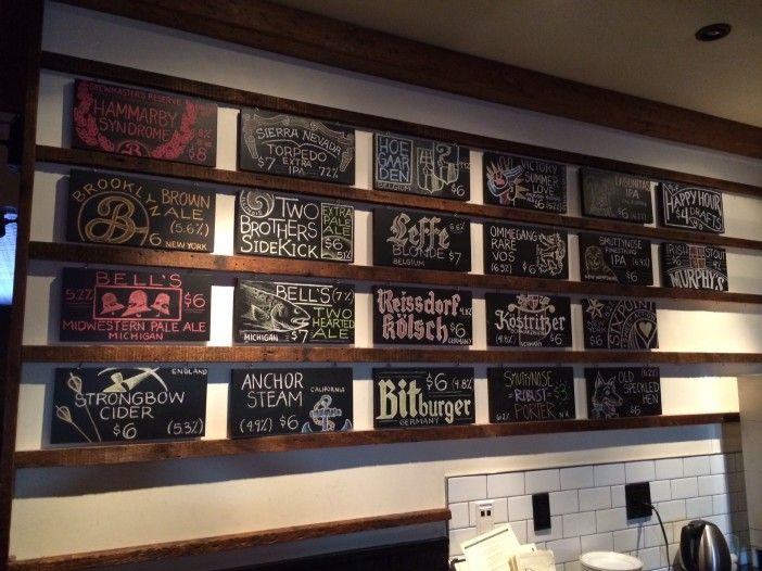 beer board at prospect