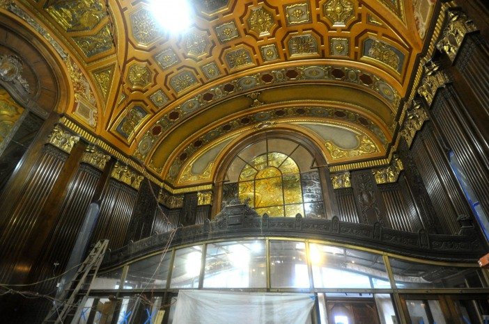 lobby and front doors at Kings Theatre 