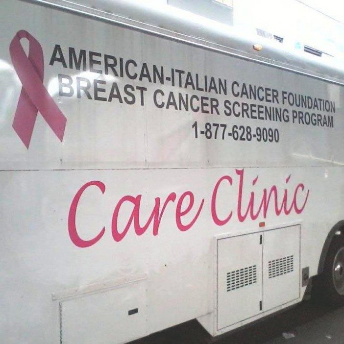 mobile care clinic via the American Italian Cancer Foundation