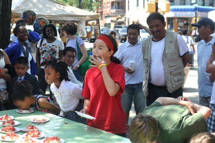 Cortelyou Greenmarket Strawberry Shortcake Eating Competition