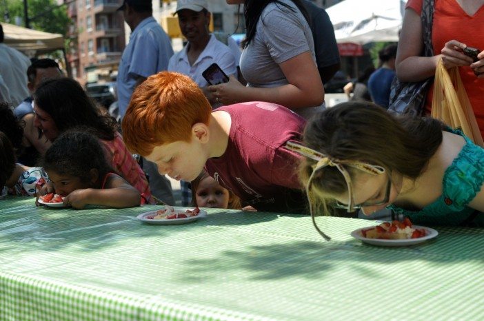 Cortelyou Greenmarket Strawberry Shortcake Eating Competition