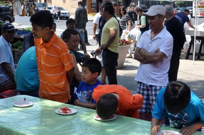 Cortelyou Greenmarket Strawberry Shortcake Eating Competition