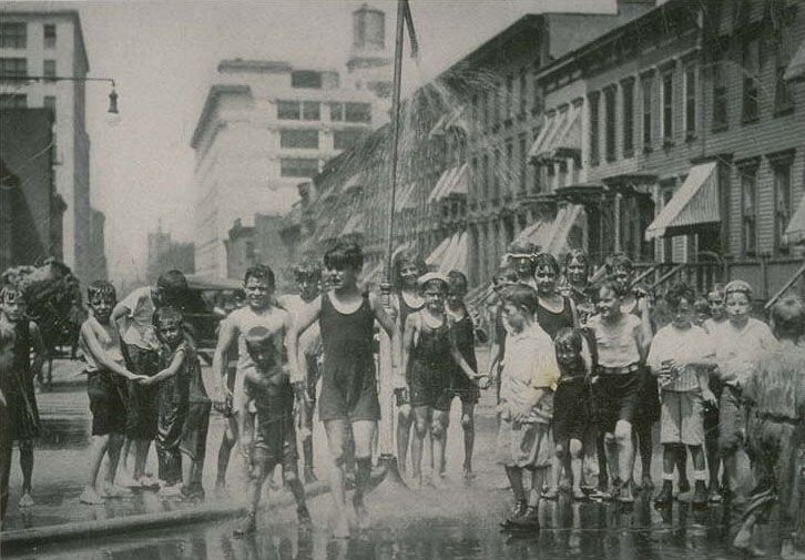 Street games in old Brooklyn. (Image via Brooklyn Historical Society.)