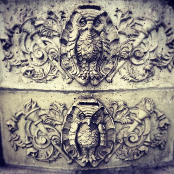 stone owls via fortgreenefocus